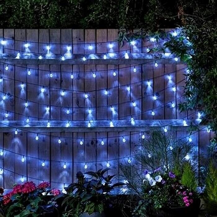 21.8m 100 SuperBright Solar LED String Lights by Smart Garden
