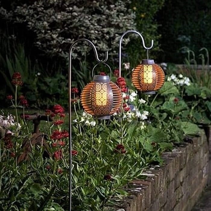 Set of 2 Forli Silhouette Solar Lantern by Smart Garden