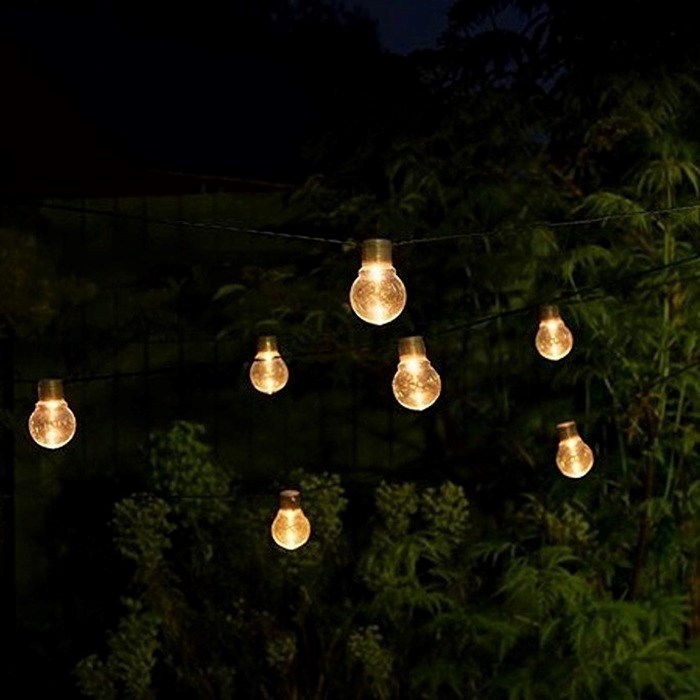 9.98m Set of 20 Festoon Lights Solar String Lights by Smart Garden