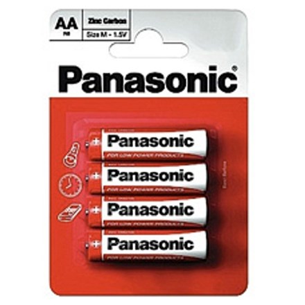 Panasonic AA Batteries R6R - Pack of 4