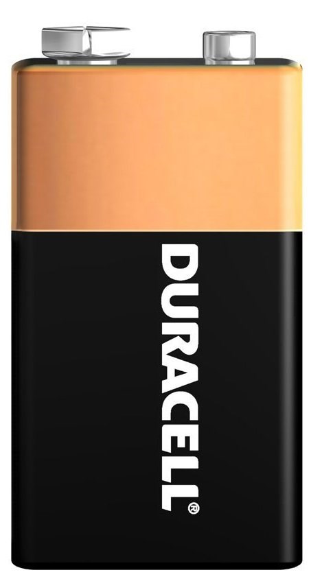 1x Duracell 9v Battery