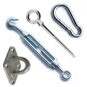 Stainless Steel Turnbuckle (Hook/Hook Ends) - Sail Shade Fitting Accessories
