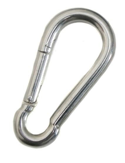 Galvanised Steel Snap Hook 8cm x 4cm - Sail Shade Fitting Accessories