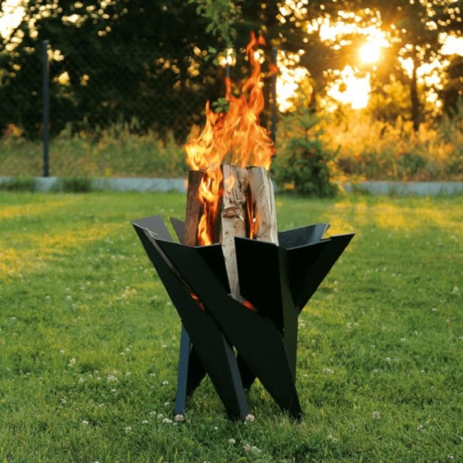 55cm Chic Steel Basket Fire Pit by Primrose