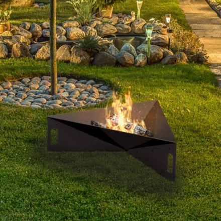 79cm Chic Steel Pyramid Fire Pit by Primrose