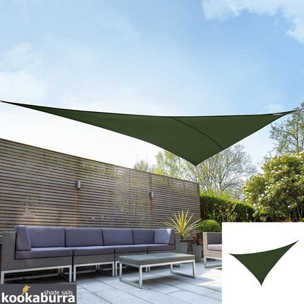 Standard Breathable 6m Right Angle Triangle Green Sail Shade - Exclusively | Kookaburra®