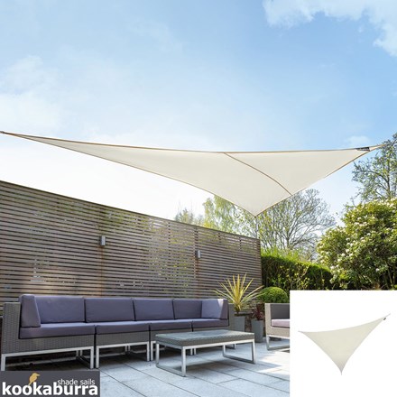 Standard Water Resistant 6m Right Angle Triangle Ivory Sail Shade - Exclusively | Kookaburra®