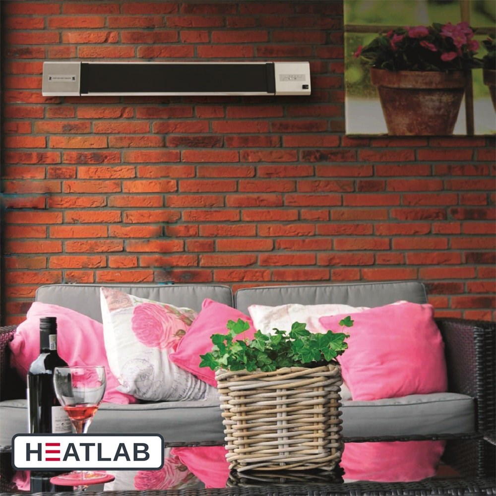 Electric Patio Heater 'Black Heat' w/ Remote Control | Heatlab®