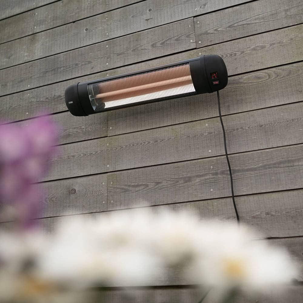 Heatlab Wall Mounted Alum Patio Heater 2Kw With Remote Control Twinpack