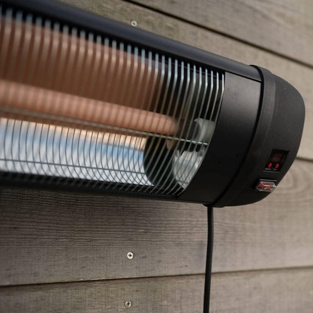 Heatlab Wall Mounted Alum Patio Heater 2Kw With Remote Control Twinpack