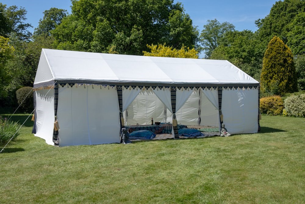 4x8m Luxury Indian-Style Waterproof Polycotton Marquee - by Kerala