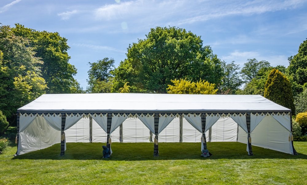 6x12m Luxury Indian-Style Waterproof Polycotton Marquee - by Kerala™