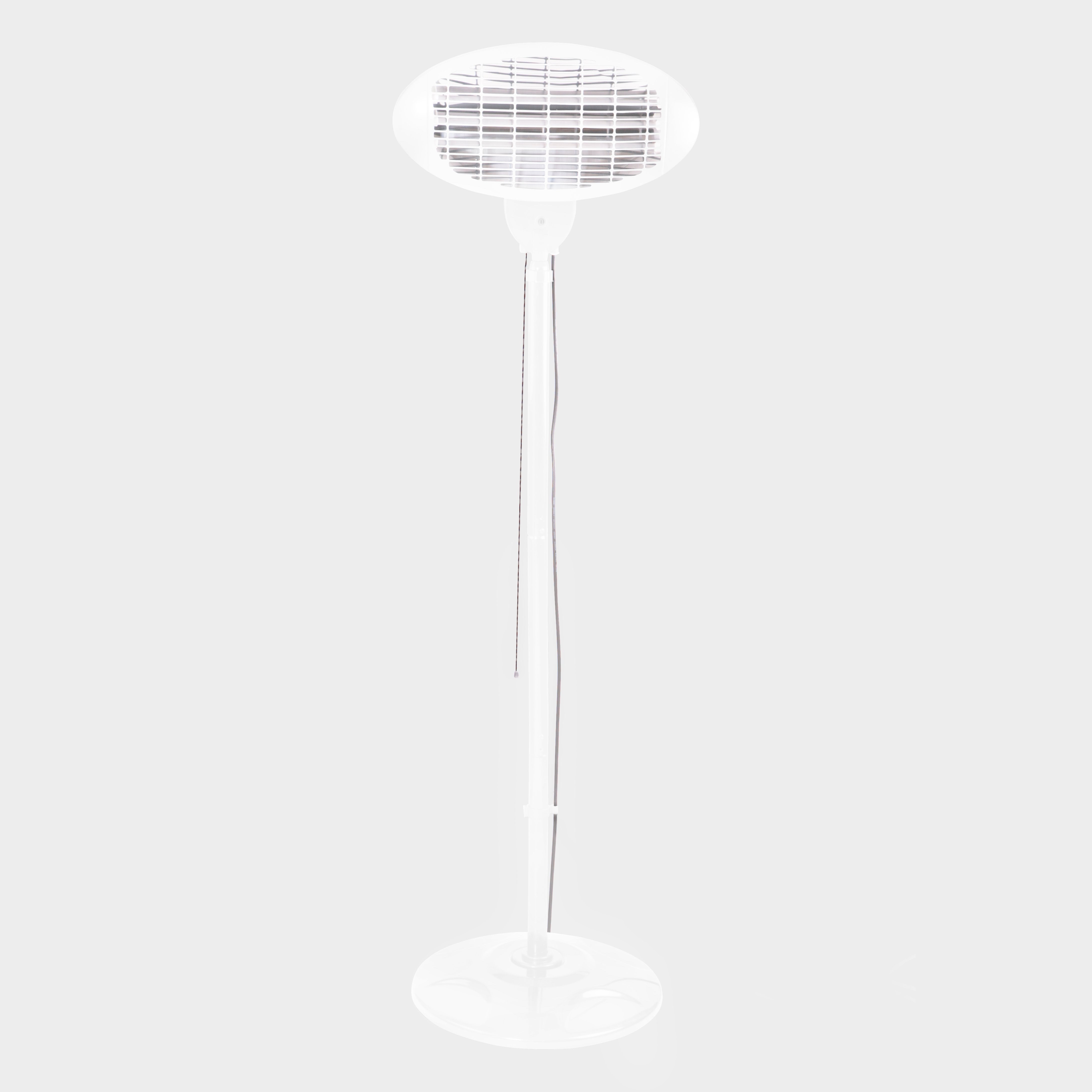 Freestanding Electric Quartz Bulb Patio Heater in White| Heatlab®