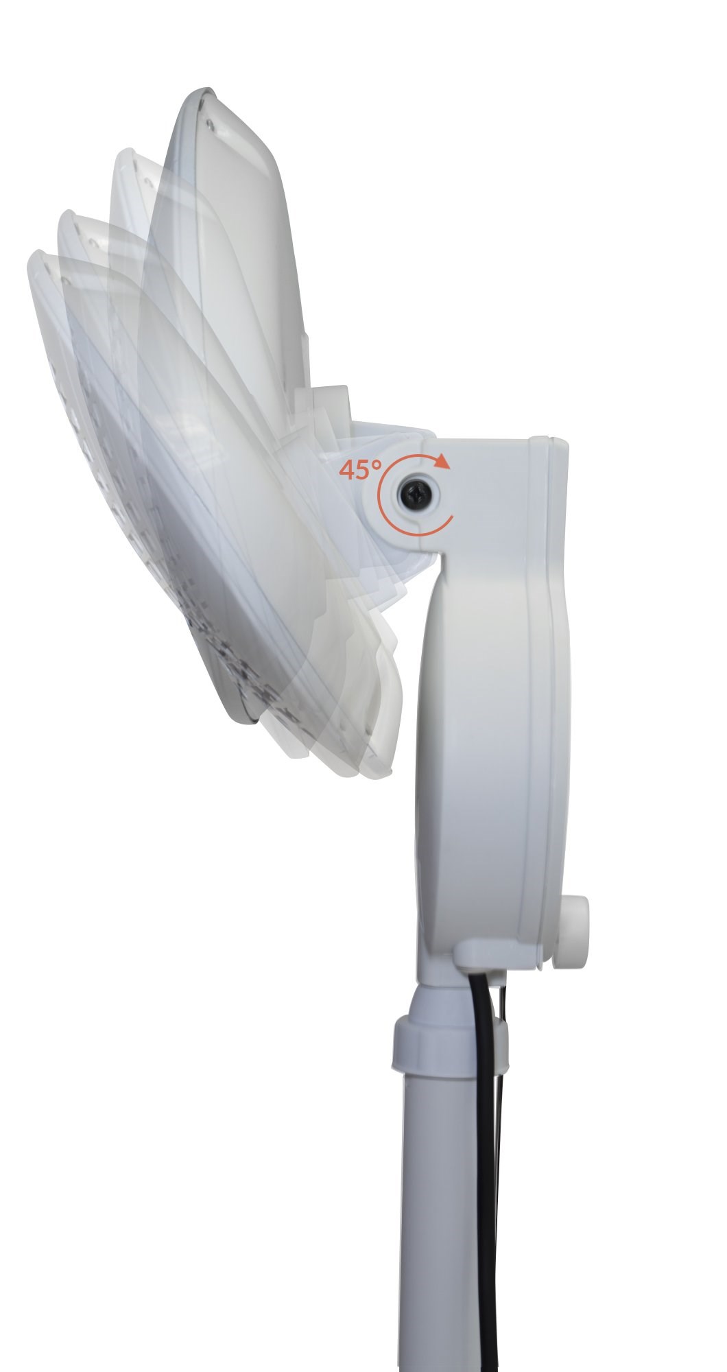 Freestanding Electric Quartz Bulb Patio Heater in White| Heatlab®