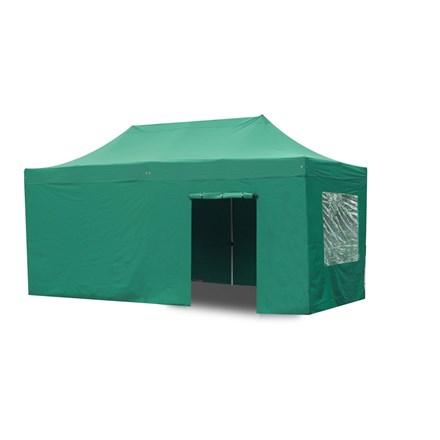 Side Walls and Door Only for Aluminium 3m x 6m Foldable Gazebo - Green