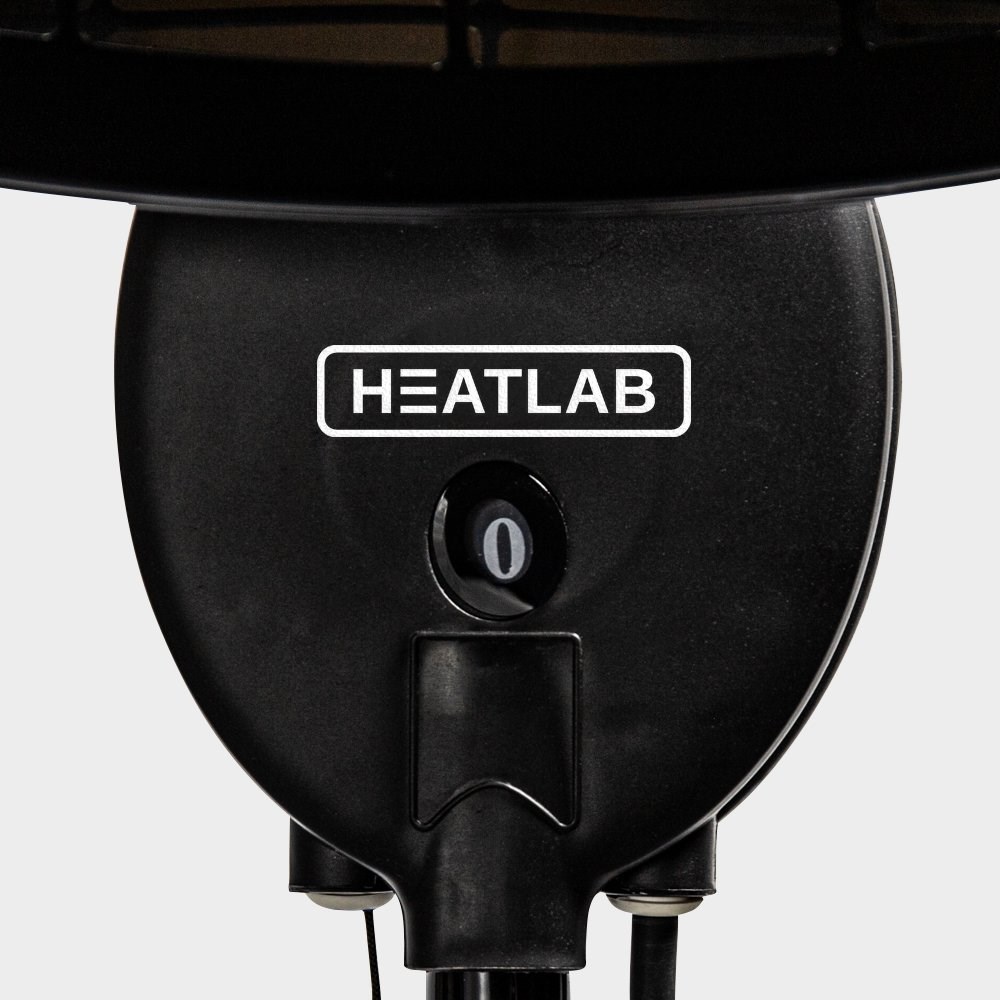 Freestanding Electric Quartz Bulb Patio Heater w/ Remote | Heatlab®