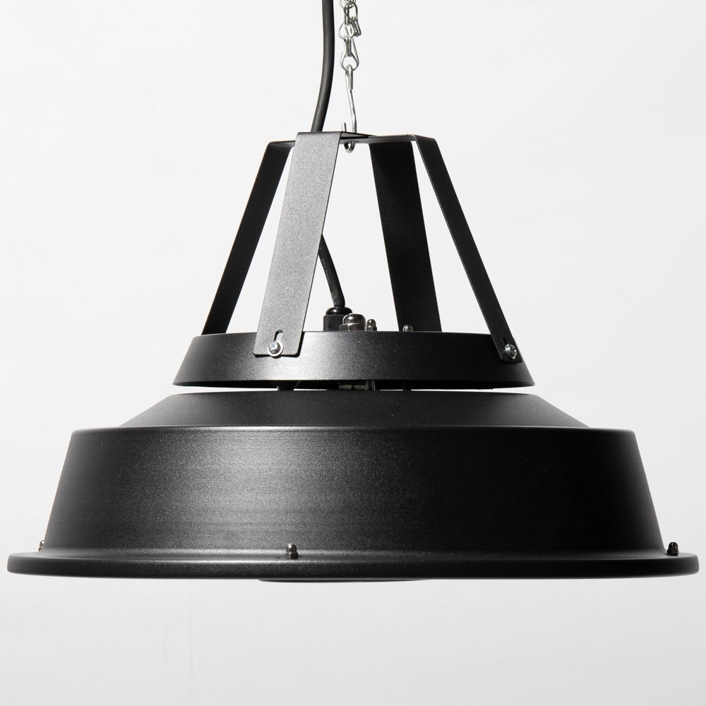 Vintage Style Hanging Ceiling Electric Patio Heater in Black | Heatlab®