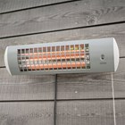 1.8kW IPX4 Wall Mounted Quartz Bulb Electric Tube Heater with 3 Power Settings by Heatlab®