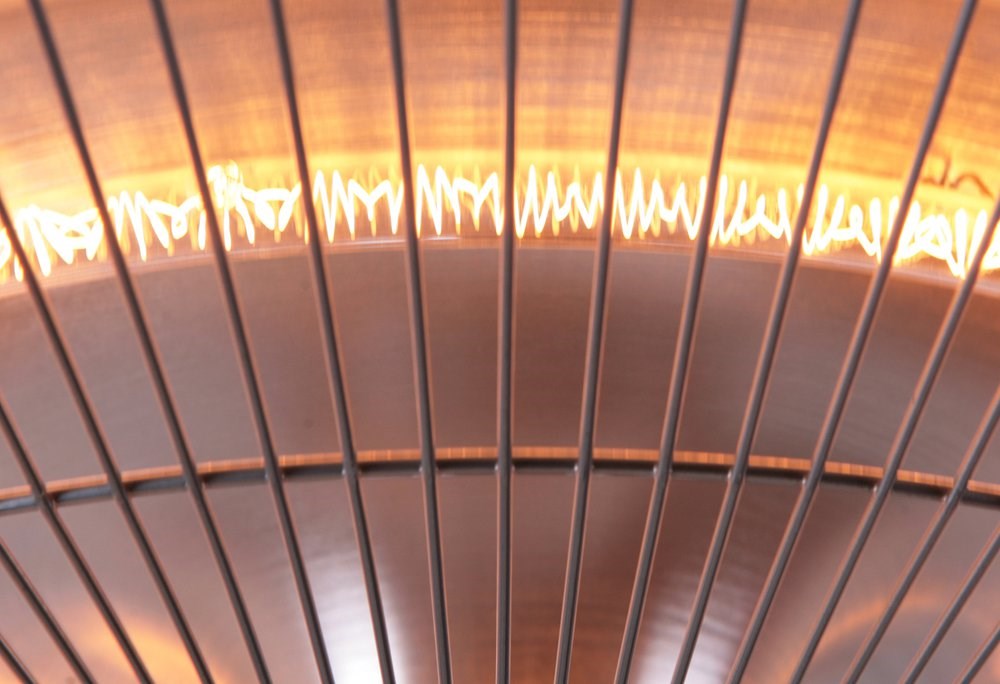 1.5kW IP34 Infrared Hanging Patio Heater in Copper by Heatlab®