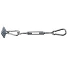 Triangle Shade Sail Fixing Kit - Galvanised Steel - 3 corners