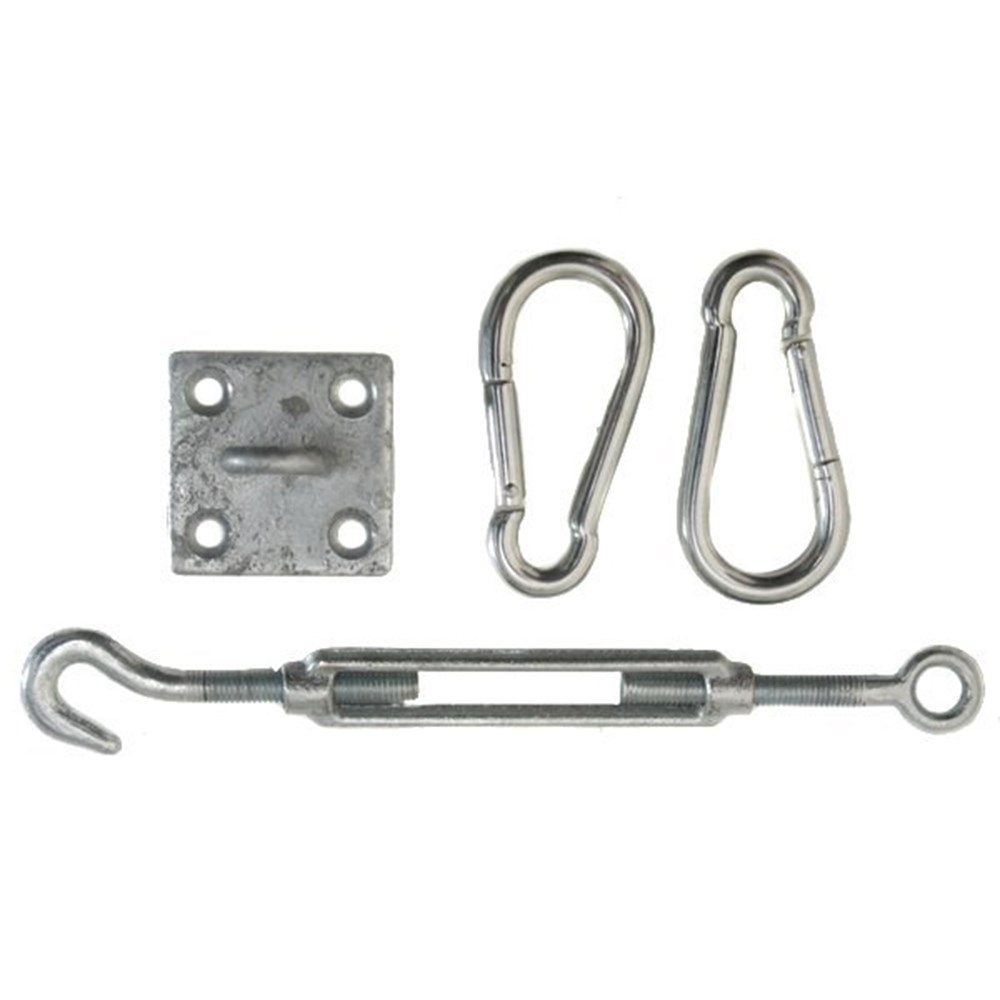 Triangle Shade Sail Fixing Kit - Galvanised Steel - 3 corners