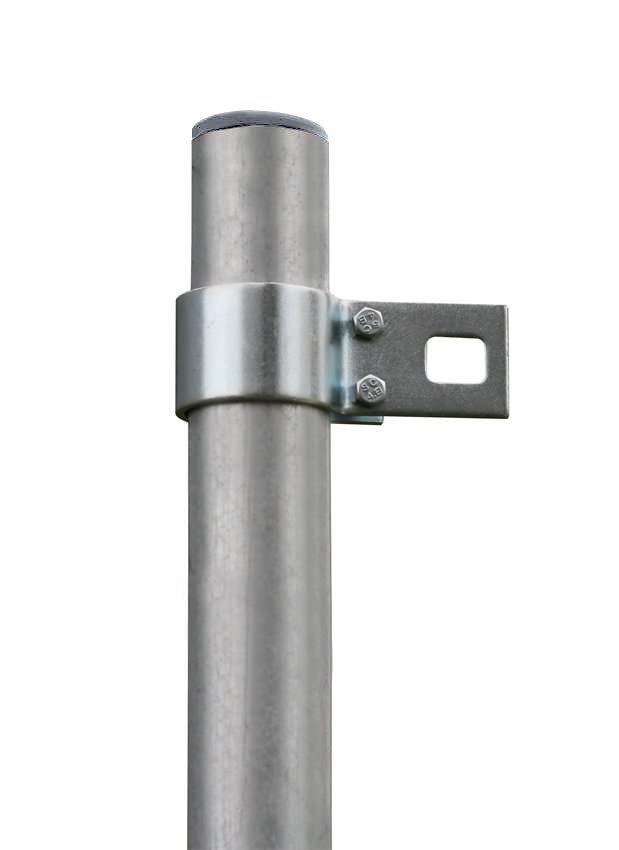 9ft 10\ / 3m Galvanised Shade Sail Pole With Bracket Clamp