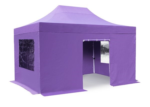 Side Walls and Door Only for 3m x 4.5m Gazebos - Lilac