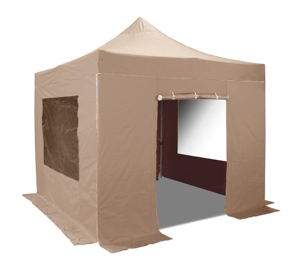 Side Walls and Door Only for 3m x 3m Gazebos - Beige