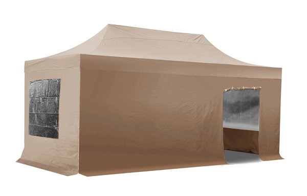 Side Walls and Door Only for 3m x 6m Gazebos - Beige