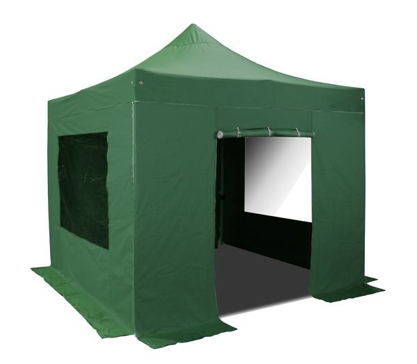 Side Walls and Door Only for 3m x 3m Gazebos - Green