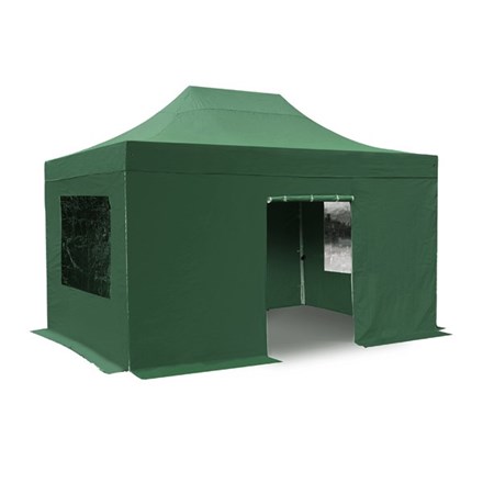 Side Walls and Door Only for 3m x 4.5m Gazebos - Green