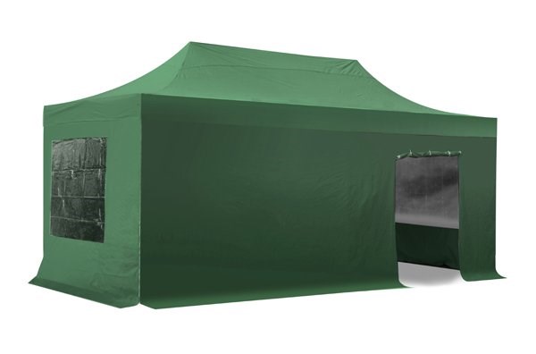 Side Walls and Door Only for 3m x 6m Gazebos - Green