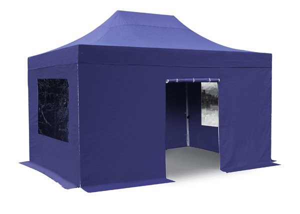 Side Walls and Door Only for 3m x 4.5m Gazebos - Blue