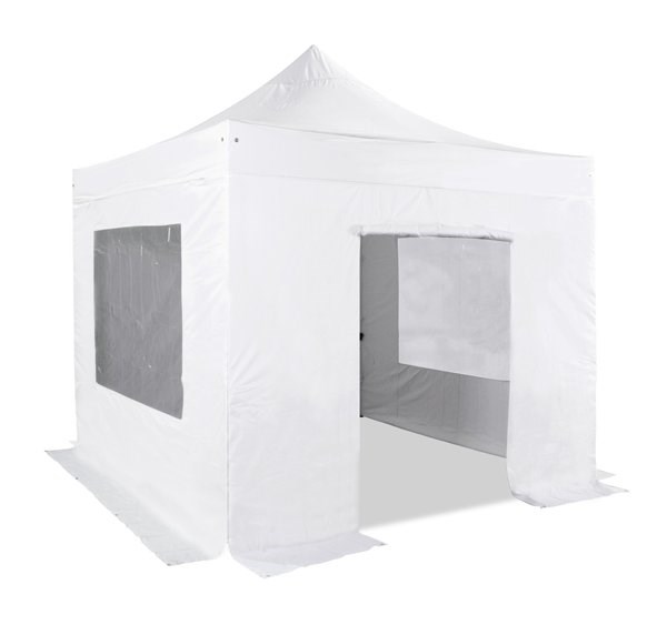 Side Walls and Door Only for 3m x 3m Gazebos - White