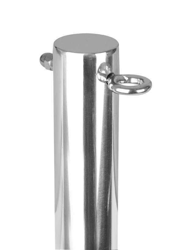 9.8\ / 3m Stainless Steel Shade Sail Pole with Eyebolts - 3 Sections