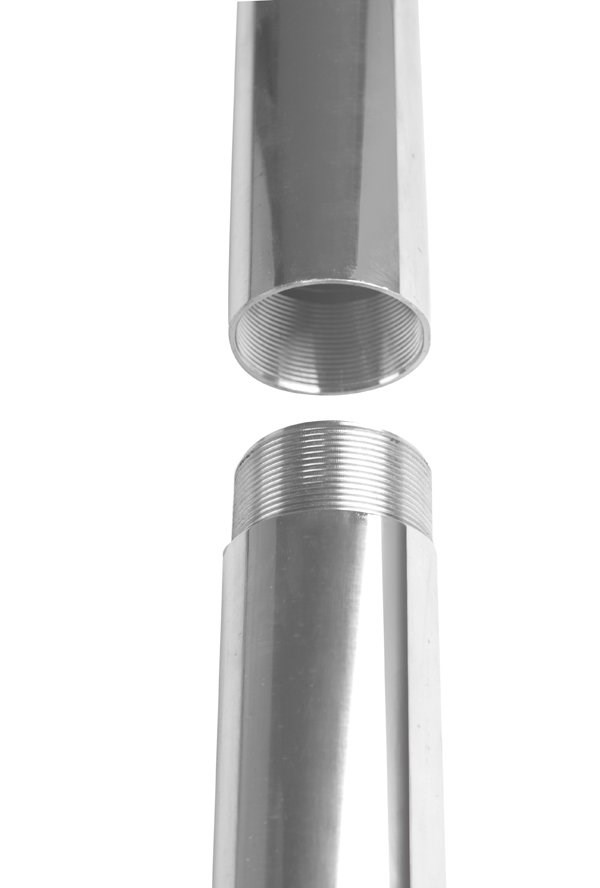 13.1\ / 4m Stainless Steel Shade Sail Pole with Eyebolts - 4 Sections