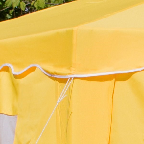 3.93m Budget Party Tent Yellow Gazebo