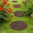 Pack of 2 - 46cm Rubber Reversible EcoTrend Stepping Stone Leaves in Terracotta