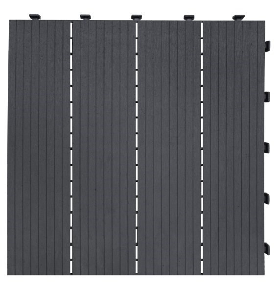 Cosmopolitan Deck Tiles in Steel Grey - 6 Tiles