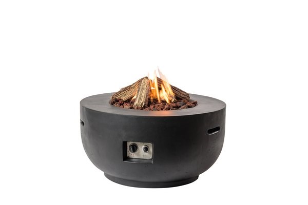 91cm Bowl Cocoon Gas Firepit in Black