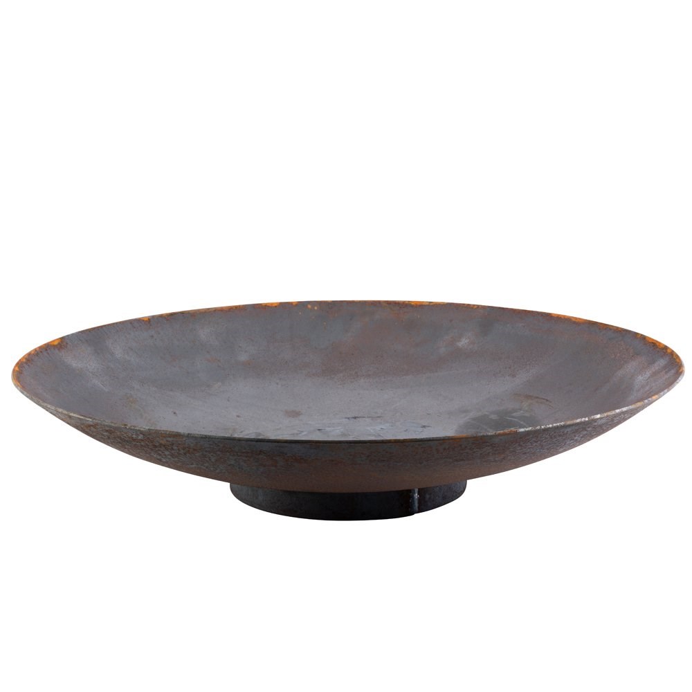 60cm Corten Steel Fire Pit and Water Bowl