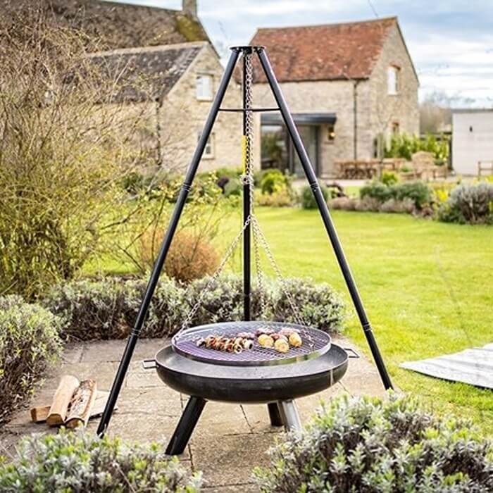 H:172cm Hanging Trippot Grill by Smart Garden