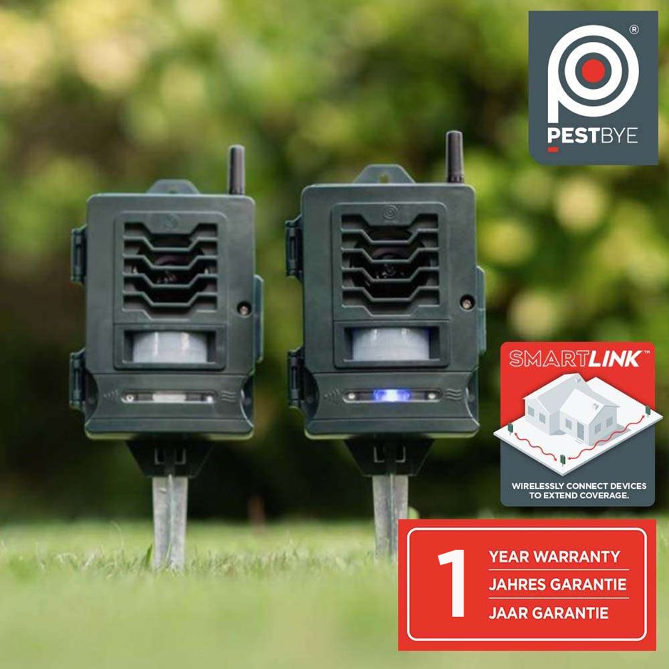 Smart Cat Repeller System (Pair) - Solar Powered by PestBye®