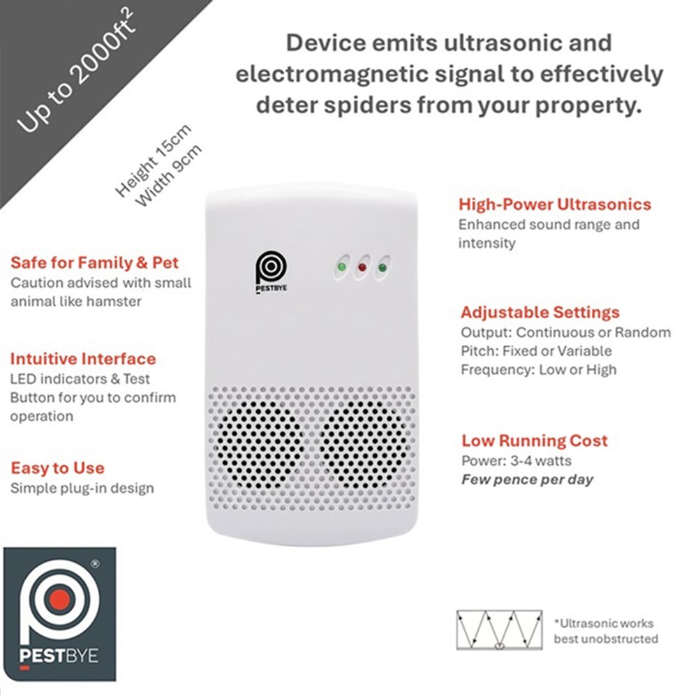 PestBye Advanced Whole House Spider Repeller