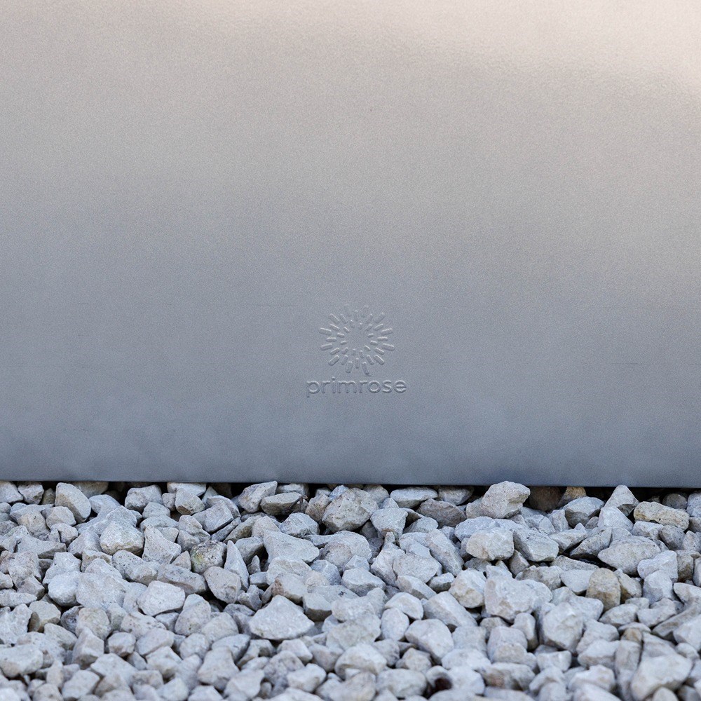 Silver Zinc Trough Planter