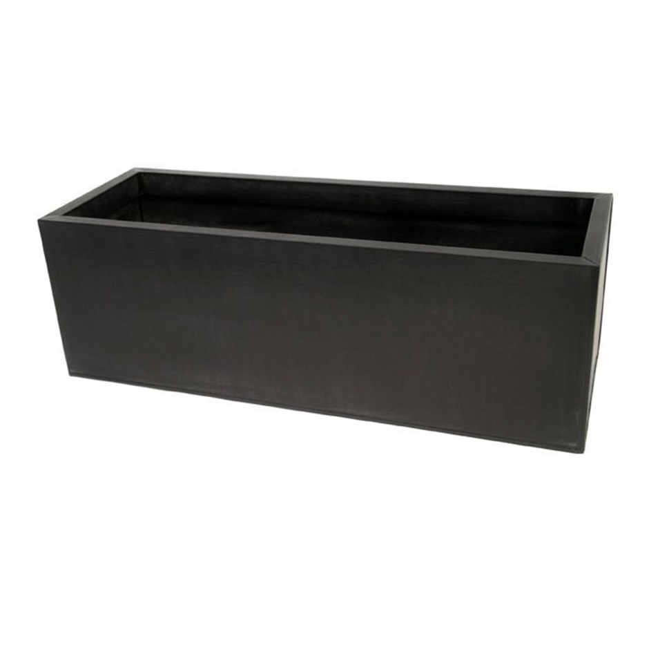 Black Zinc Trough Planter