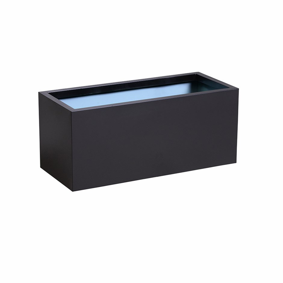 Black Zinc Trough Planter