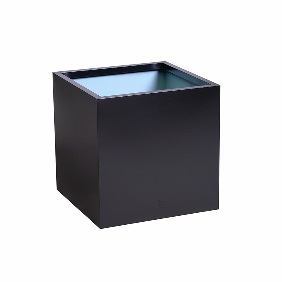 Black Zinc Cube Planter