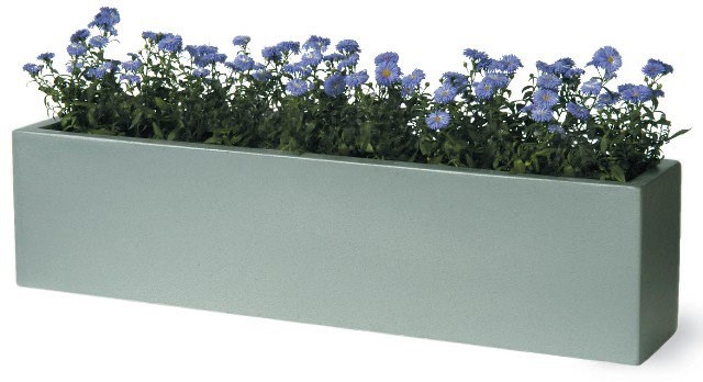 Window Box Fibreglass/Resin Planter - Faux Lead