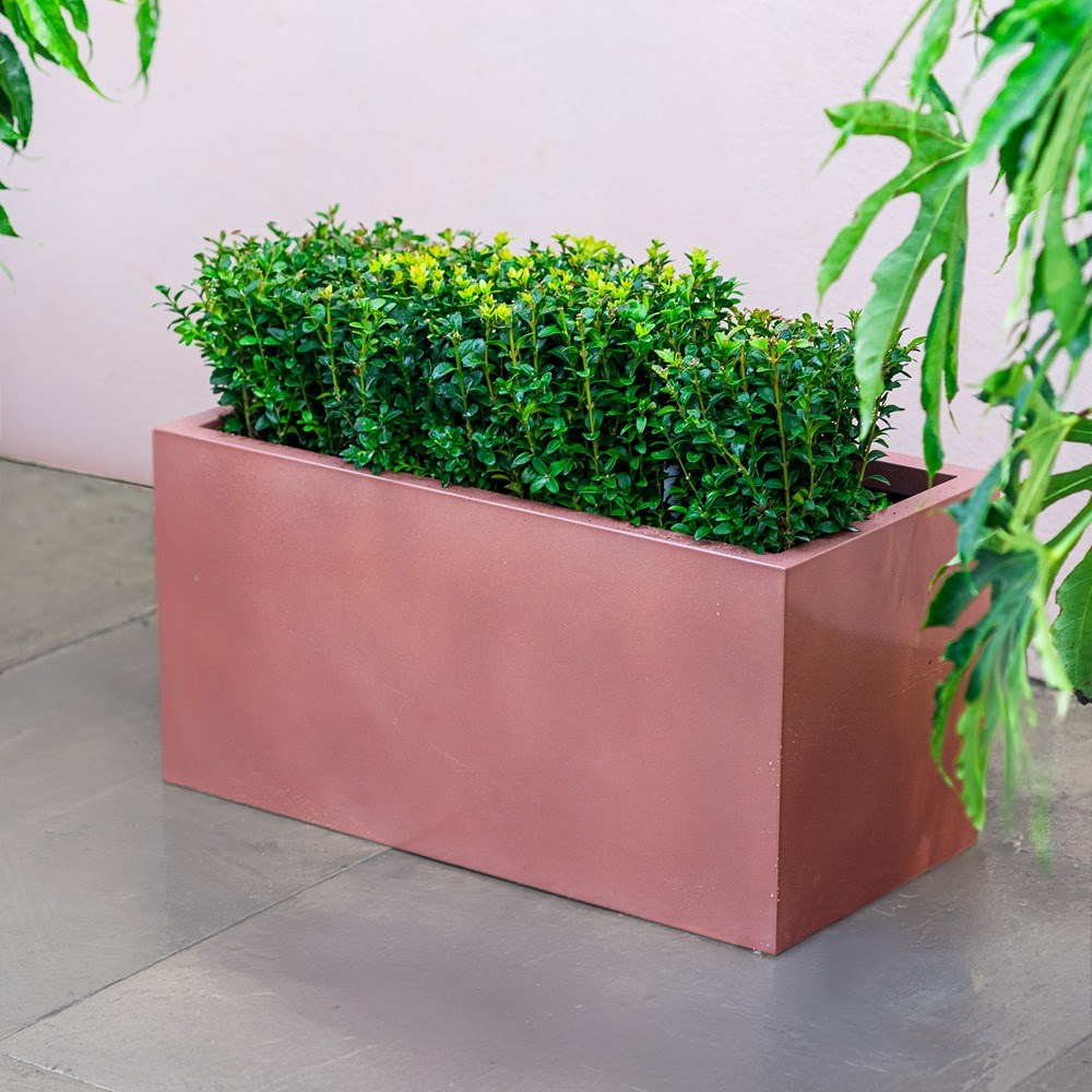 Copper Zinc Trough Planter